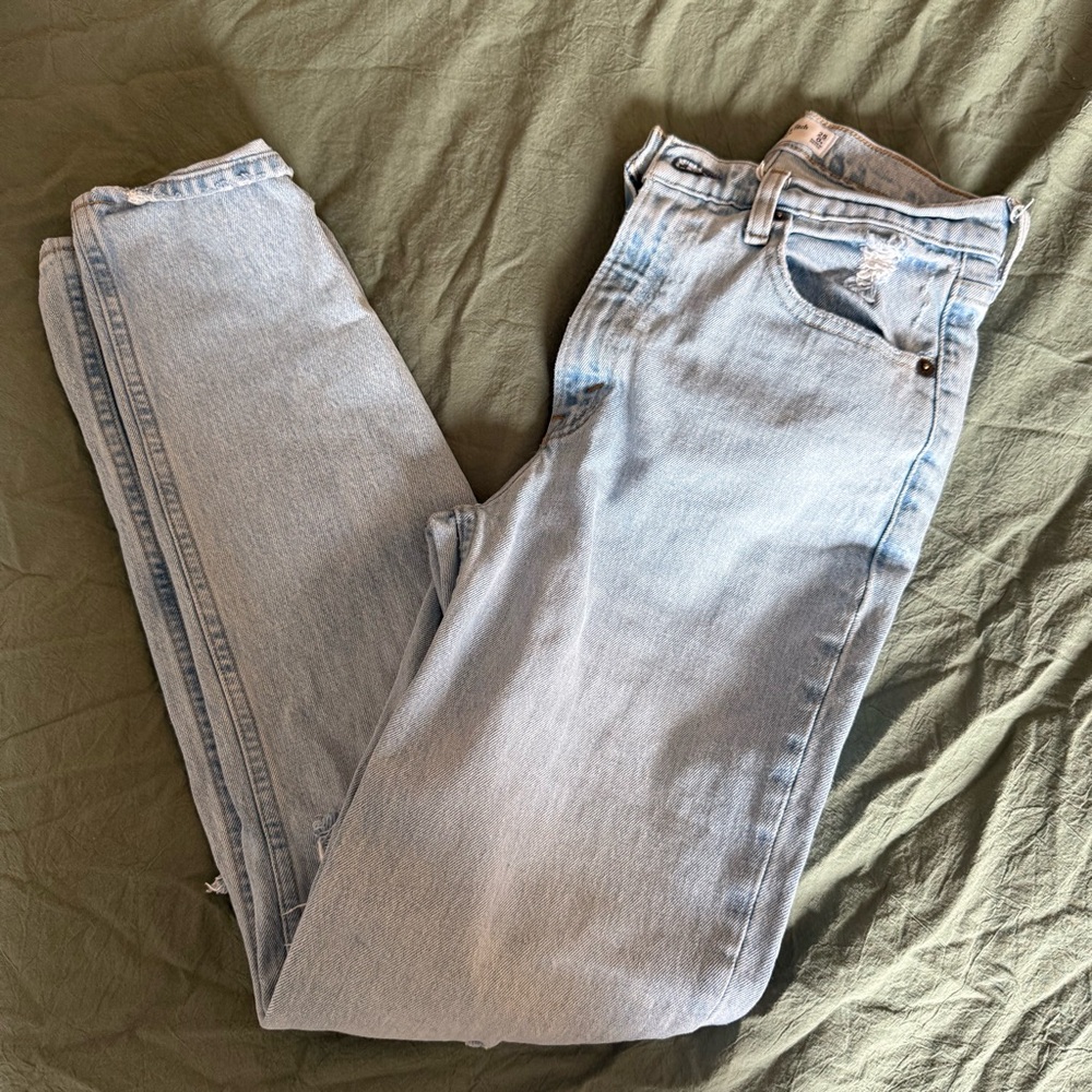 Abercrombie & Fitch Light Blue High Rise Jeans